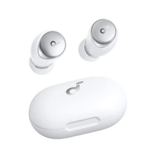 Anker Soundcore Space A40（完全ワイヤレスイヤホン）最大50時間再生 / 小型軽量 / ウルトラノイズキャンセリング 2.0 / ハイレゾ / LDAC / マルチポイント対応 / ワイヤレス充電 / 外音取り込み / マイク内蔵 / PSE技術基準適合 ホワイト