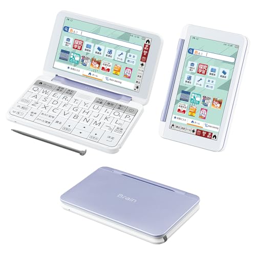 シャープ 電子辞書 BRAIN 中学生モデル(5教科対応) PW-J2-V(バイオレット系) 2022年発売モデル