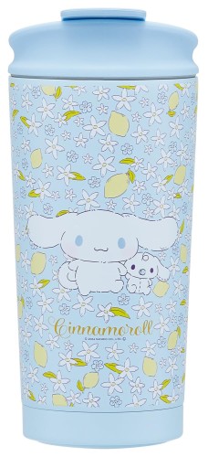 スケーター(Skater) サーモ タンブラー 450ml 保温 保冷 真空断熱 蓋付き フラップロック サンリオ シナモロール ぬいぐるみハグ STBF5-A