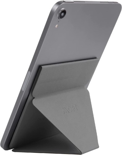 MOFT X iPad Miniスタンド iPad mini（A17 Pro）タブレットスタンド (2024年) [アップグレード版/マグネット式] mini6 (2021年)対応 7.9インチ~9.7インチに対応 極薄 超軽量 折りたたみ 角度調整可能 収納便利 持ち運び便利 (グレー)