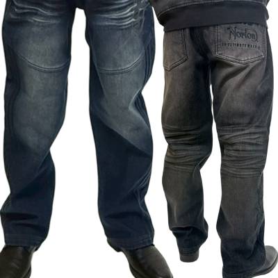 新作!!【NORTON(ノートン)メンズ】 防風 ストレッチ 畝刺繍 ワイド デニムパンツ　261N1800｜FREE-GUY(フリーガイ)アパレル 服 ファッション