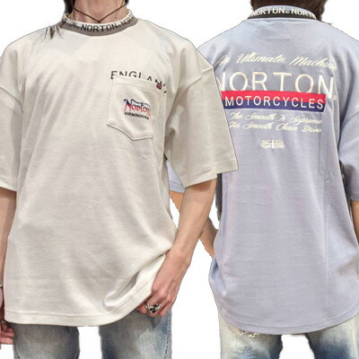 SALE!!セール7990円→5990円【NORTON(ノートン)メンズ】 DRY 衿 ジャカード ロゴ デザイン T　TEE Tシャツ【半袖】222N1007｜FREE-GUY(フリーガイ)アパレル 服 ファッション