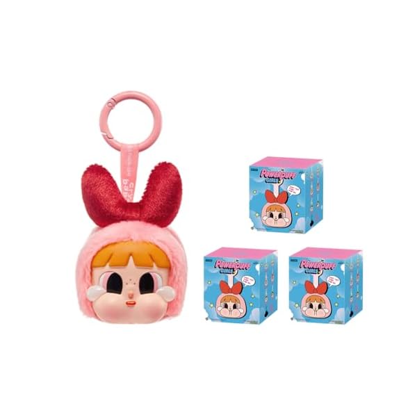 POP MART CRYBABY &times; Powerpuff Girls Series-Vinyl Face Plush Blind Box 【アソートボックス 6ピース】 ポップマート ガチャガチャ ブラインド ボックス フィギュア プラモデル プレミ｜palsamyuk　店