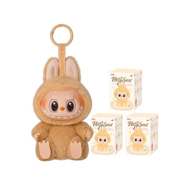POP MART THE MONSTERS - Have a Seat Vinyl Plush Blind Box【アソートボックス 6天下太平】 ポップマート ガチャガチャ 日おおい ボックス席 図形 プラモデル 割り増し金 手あそびソフビ オ