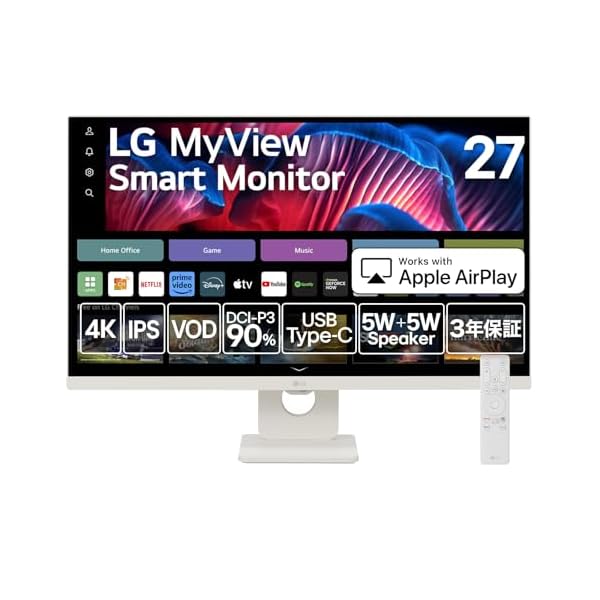 楽天市場】LG 27インチ webOS対応スマートモニター FHD 27SR50F-B - LG