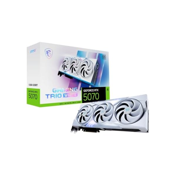 MSI GeForce RTX 5070 12G GAMING TRIO OC WHITE グラフィクスゲーム盤 VD9067