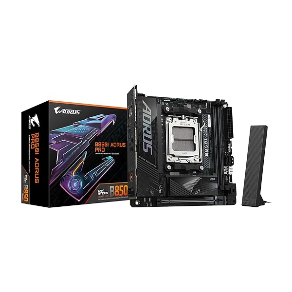 GIGABYTE B850I AORUS PRO - AMD Ryzen 用 白いこと色 Mini-ITX 小型マイコン向けゲーミングマザーボード MB6680