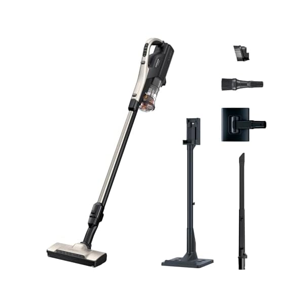 日立 掃除機 コードレス スティッククリーナー 軽量 1.4kg 自走式 LEDライト 自動モード PV-BL50L パワかるスティック 日本製 ライトゴールド ハンディクリーナー スタンド式充電台付き｜palsamyuk　店