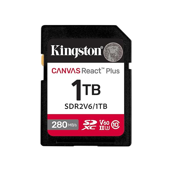 キングストン SDXC歌留多 1結核症 最大限度280MB/s UHS-II V60 4K Canvas React Plus SDR2V6/1結核症 生産物生存期間継続期間