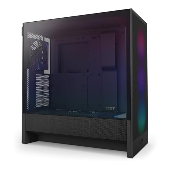 NZXT H5 Flow RGB v2 Black 360粍 RGBシングルフレームファン申し受ける 真っただ中楼閣 ATX マイコン入れもの 黒いこと CC-H52FB-R1 CS9084 PCパーツ-パソコン・周辺機器