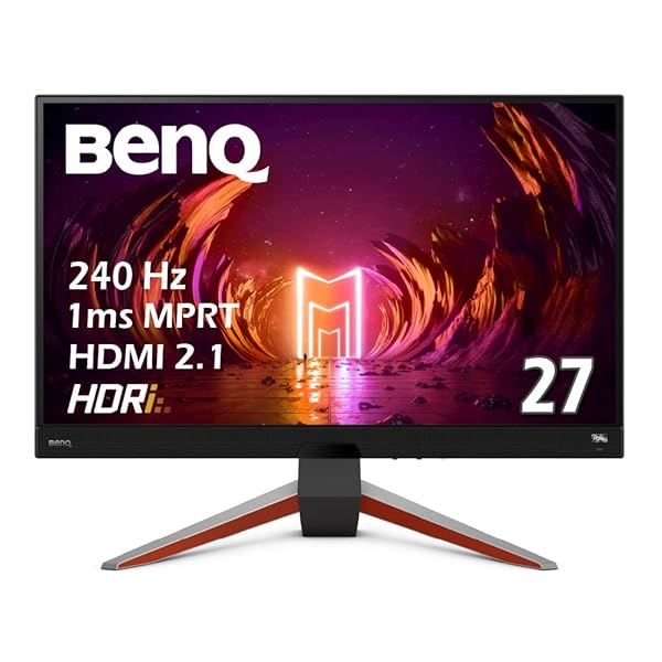 ベンキュージャパン BenQ MOBIUZ EX270QM ゲーミングモニター(27in/WQHD/IPS/240サイクル/1ms/HDRi/2.1ch金棒引き/FreeSync Premium Pro/Black eQualizer/明快さ自動小銃合わせる/