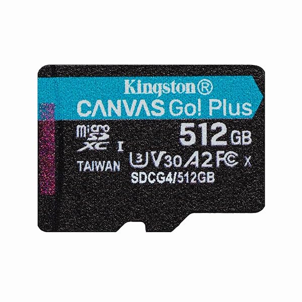 Kingston 512GB microSDXC Canvas Go Plus Gen4 200MB/秒 A2 U3 V30 アダプター付き添い人 SDCG4/512GB
