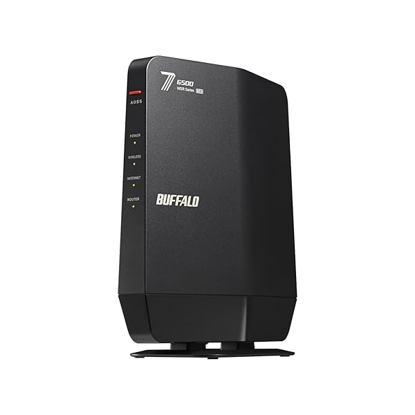BUFFALO Wi-Fi 7(11be)相応うデュアルダンス楽隊Wi-Fiルータ 5764+688Mbps AirStation WSR6500BE6P-BK [黒いこと]