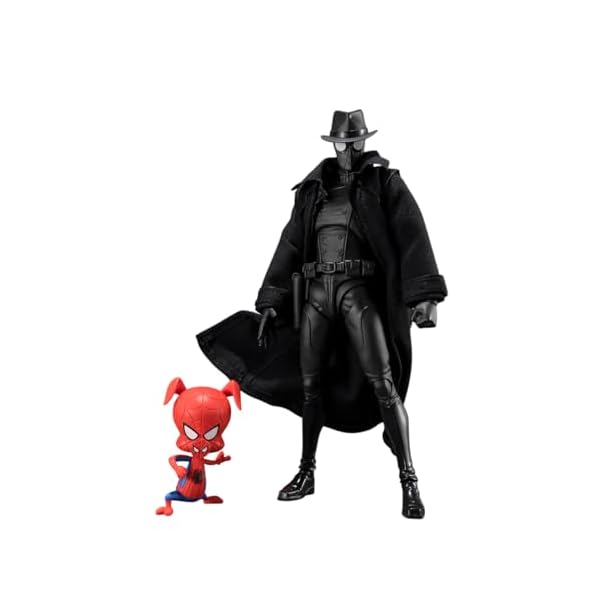 TAMASHII NATIONS - スパイダーマン:アクロス・ザ・スパイダーバース - スパイダーマン ノワール&スパイダーハム S.H.Figuarts アクションフィギュア|palsamyuk 店