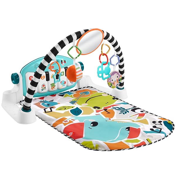フィッシャー必要経費(fisher price) あんよで蹴りつける! 感覚的な経験が育つ4WAYバイリンガル・ピアノジム -2024年模範例- 赤んぼう・赤ちゃん手あそび 室内遊具 もの言う花体育館 ・ プレイマット ・ 英語 ・ 外国語 0ヵ月から マルチ HYJ72
