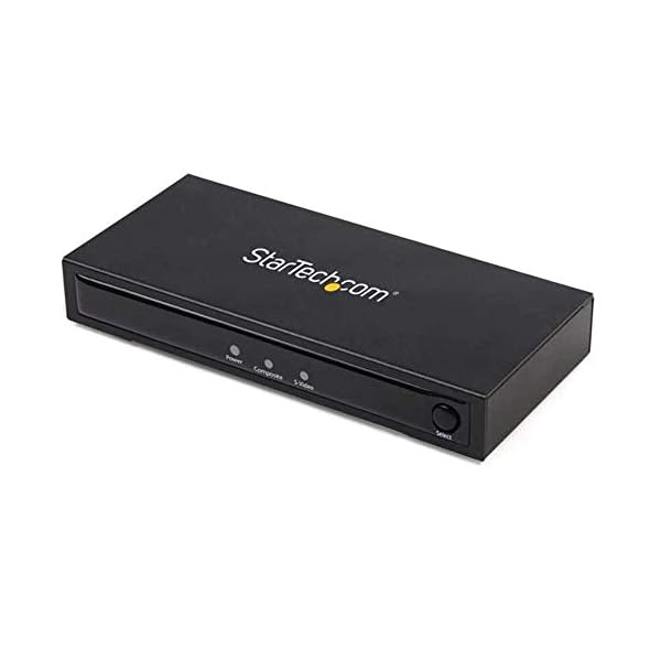 StarTech.com RCAコンポジット／S端子 - HDMI 取り替えっこアダプター変換器 オーディオ最終生産物相応う 720p NTSC／PALインプット Mac/Windows相応う VID2HDCON2