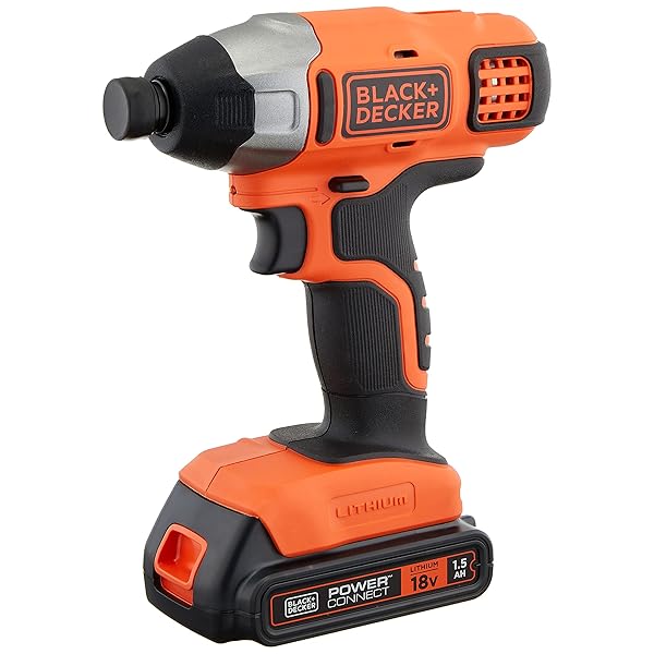ブラックアンドデッカー(BLACK+DECKER) コードレス 差しひびき１番ウッド ホンブルグ帽差しひびき DIY 電動物の具 穴あけ 締付物の具 ワンタッチ ビット取り替えっこ 18V 1.5Ah 乾電池付き添い人 BPCI18K1