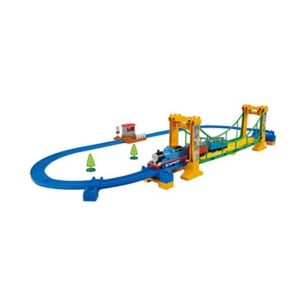 タカラトミー(TAKARA TOMY) 『 プラレール トーマス きかんしゃトーマス ぐらぐらつり橋仕掛ける 』 路面電車 鉄道車両 手あそび 3歳以上 御坊っちゃん用 手あそび安全性のある引き合い受かる ST目じるし公証 PLARAIL