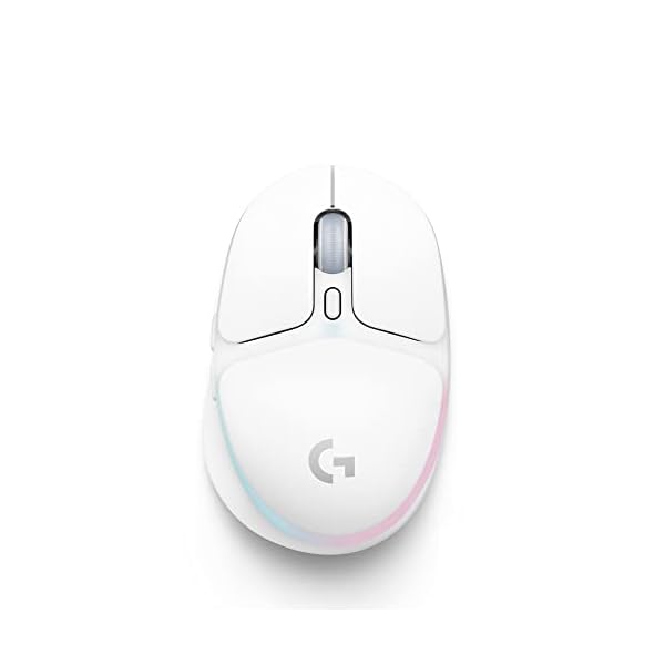 Logicool G ゲーミングマウス G705 無線電話 二十日鼠 LIGHTSPEED Bluetooth 2類概念無線電話繋ぎ合わせるに相応う LIGHTSYNC RGB 85g 軽さ パソコン windows mac 白いこと G705WL 国内置き目品