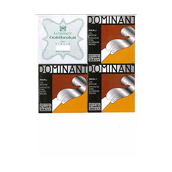 THOMASTIK バイオリン4/4弦セット( E:ゴールドブラカット A.D.G ドミナント) (E線 0.27ボールエンド1本)|palsamyuk 店