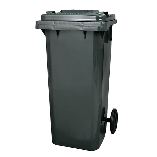ダルトン(Dulton) プラスチック トラッシュカン 120L グレー ゴミ箱のマスターピース ふた付き 大型 屋外 高さ940mm 幅465mm 奥行560mm PT120GY|palsamyuk 店
