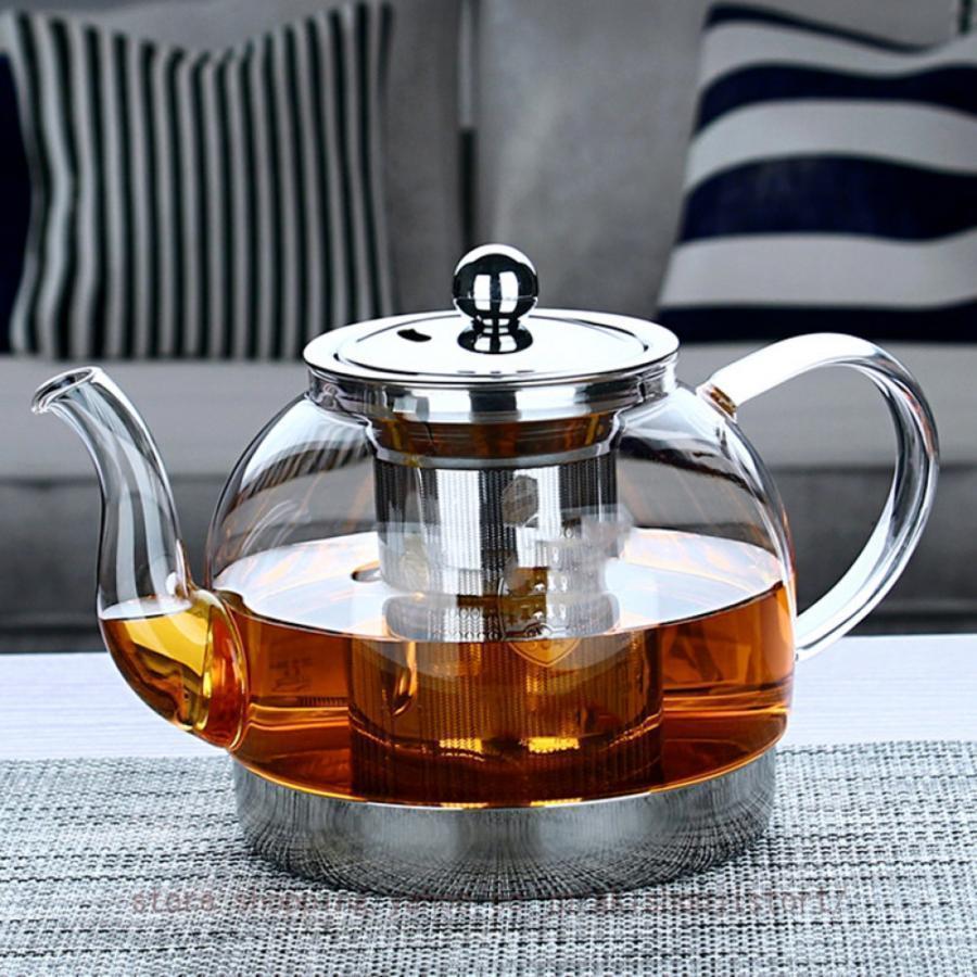 ティーポット 急須 ガラスポットお花が出てくるお茶 ポット ガラス 茶こし 茶こし付 ガラスティーポット 茶こし付き 耐熱ガラス 中国茶 花茶 実用的 フルーツ