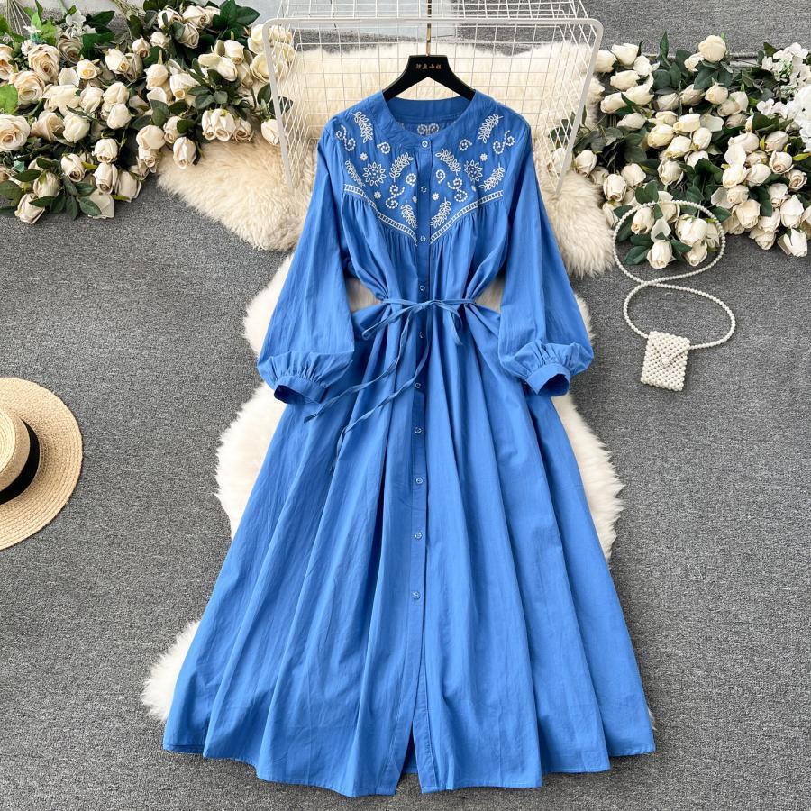 ワンピース ロングワンピース レディース マキシワンピース おしゃれ ワンピ 花柄 エスニックスタイル レトロ風 春夏秋 新作 お出かけ カジュアル 通勤通学 上品
