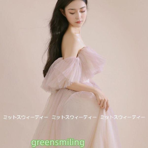 色合いお召しもの 掻き鳴らす会用お召しもの 告げ知らせる会 洋琴 ロングお召しもの A伝達ルート オフショルダー サクラ色 ウェディングドレス 二次会 花嫁御寮 婚礼の儀 交歓会 前撮りお召しもの チュール キッズ・ベビー・マタニティ-キッズファッション