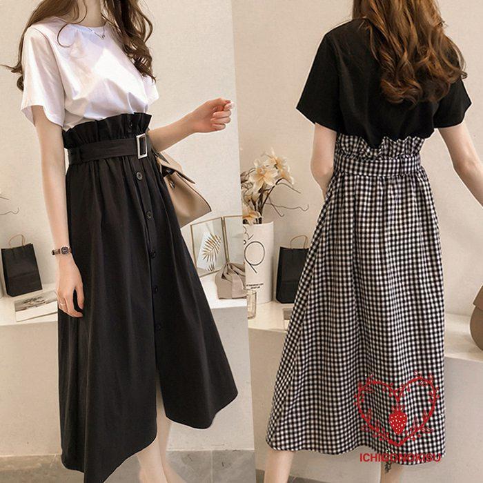 mark&lona 半袖トップス&スカート2点セット 楽天市場】半袖Tシャツ+スカート Tシャツ 2点セット