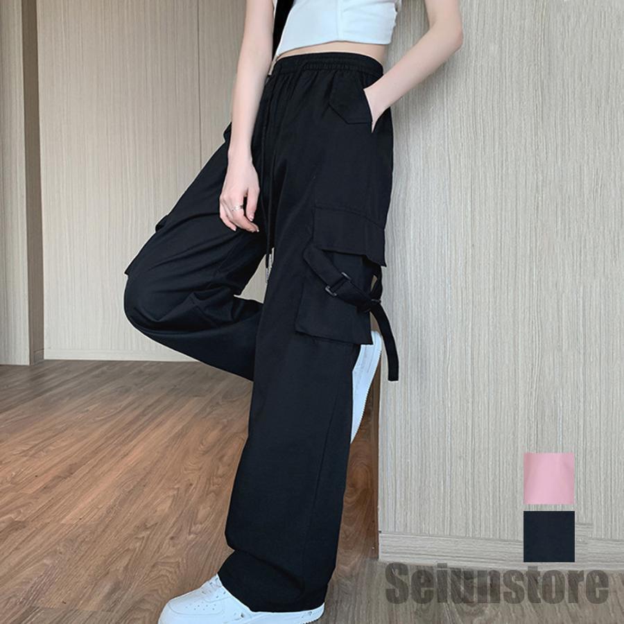 楽天市場】カーゴパンツ レディース ワイドパンツ : グリッター