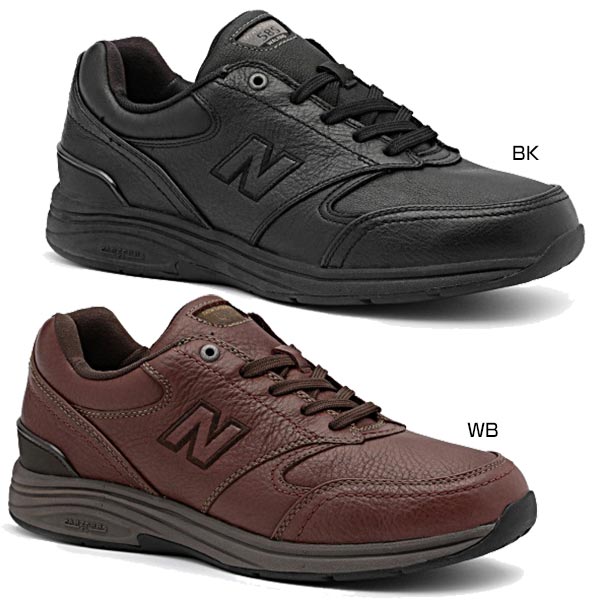 new balance brown leather walking shoes