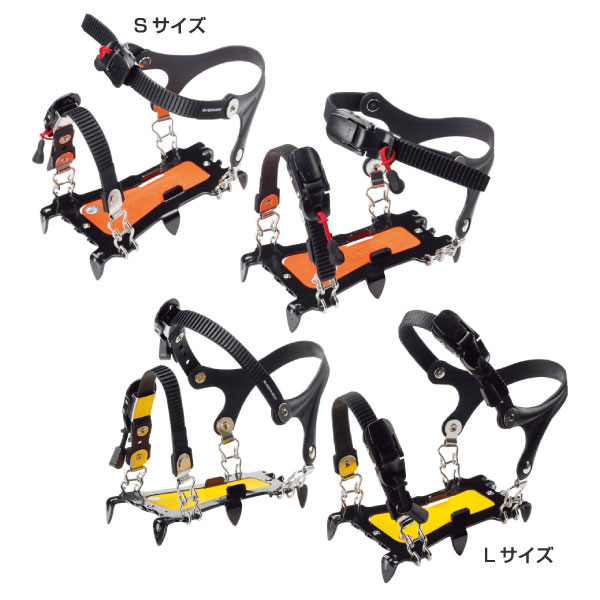 エバニュー メンズ レディース 6本爪アイゼン 山登り装置 山登り アイゼン スパイク トレッキング 貨物輸送無料 EVERNEW EBY014