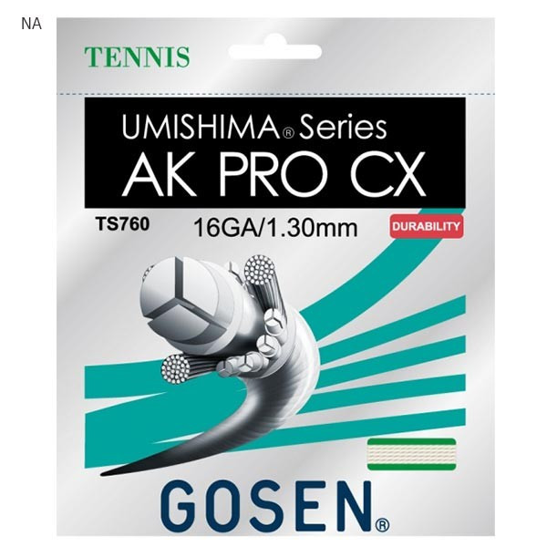 ゴーセン メンズ レディース 労働者階級 AK PRO CX 16 庭球 庭球ガット 20張入り口・入口 耐久性 ベージュ 貨物輸送無料 GOSEN TS760
