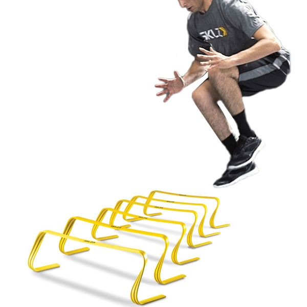 6個セット スキルズ メンズ レディース 6X ハードル 6X HURDLES スポーツ用具 軽量 耐久 ジャンプ トレーニング サッカー ウォーミングアップ 送料無料 SKLZ 018601｜スポーツゴリラ