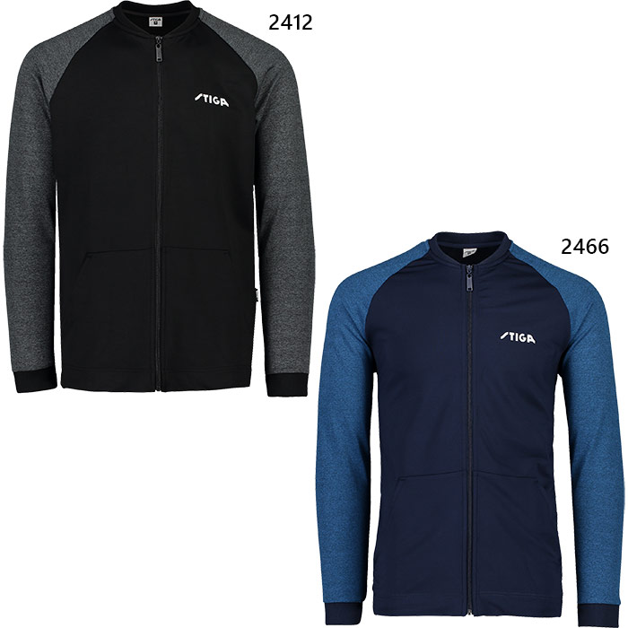 スティガ メンズ レディース メンバージャケット MEMBER JACKET ジャージ トップス 卓球ウェア 長袖 ブラック 黒 ネイビー 送料無料 STIGA 1861-2412 1861-2466 6,509円