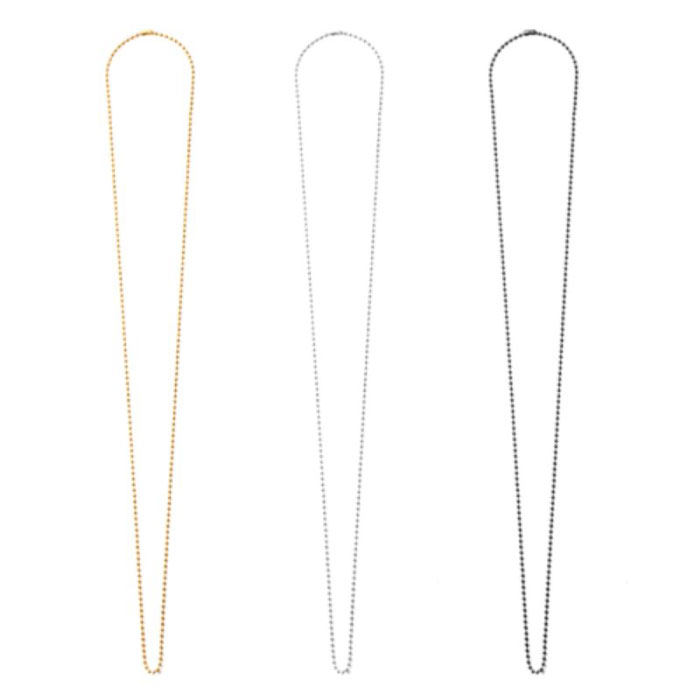 バンデル メンズ レディース チタン ボールチェーン Titan Ballchain スポーツ ネックレス 金属アレルギー ペア シンプル おしゃれ ギフト プレゼント ブラック 黒 シルバー ゴールド 送料無料 BANDEL