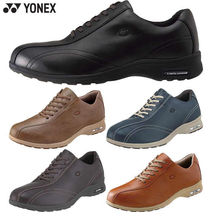 3.5E幅 ヨネックス メンズ ウォーキングシューズ CASUAL WALK 力強さ座布団 黒いこと 黒 米国海軍 赤銅色 赤銅色 貨物輸送無料 YONEX SHWMC30