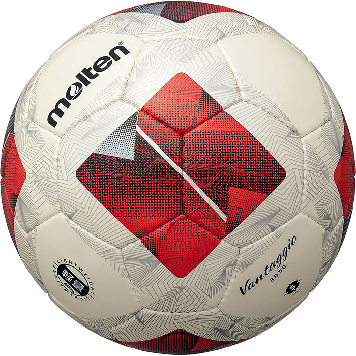 5号球 モルテン メンズ レディース ヴァンタッジオ3050 軽量 サッカーボール シニア用 公式試合球 レッド 赤 送料無料 molten F5N3050LR