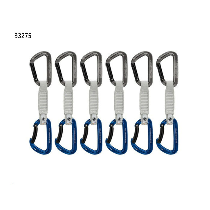 マムート メンズ レディース ワークホース キーロック 12 センチメートル 6-パック QD Workhorse Keylock 12 cm 6-Pack Quickdraws クライミング グレー 灰色 送料無料 Mammut 2040-02571