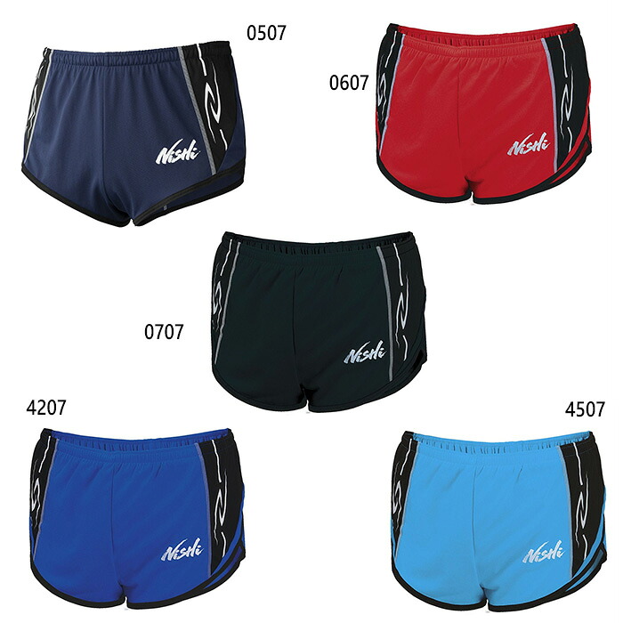 ニシスポーツ レディース ランニングパンツ ジョギング マラソン ランニングウェア ボトムス ショートパンツ ブラック 黒 ネイビー ブルー レッド 青 赤 送料無料 NISHI N66L008N