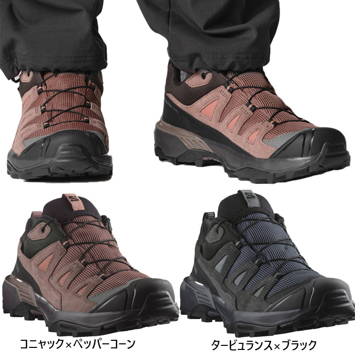 サロモン レディース エックス ウルトラ レザー ゴアテックス ローカット X ULTRA 360 LEATHER GORE-TEX 登山靴 山登り ハイキングシューズ ブラック 黒 送料無料 Salomon L47571500 L47571600｜スポーツゴリラ