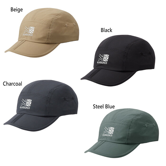 カリマー メンズ レディース フォールディングキャップ folding cap 帽子 トレッキングキャップ 撥水 登山 アウトドア ブラック 黒 グレー ブルー 青 ベージュ 灰色 送料無料 karrimor 200185