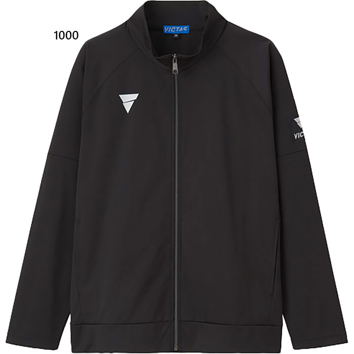 ビクタス メンズ レディース V-JJ509 ジャージジャケット ピンポンお召しもの トップス プルオーバー アウター 長袖 黒いこと 黒 貨物輸送無料 VICTAS 542501