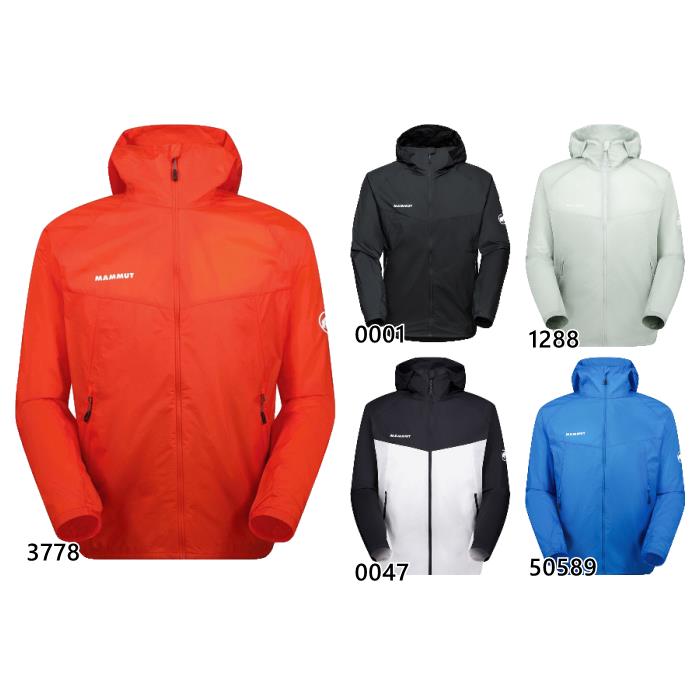 マムート メンズ コンベイ 上衣 上衣 Convey WB Hooded Jacket アウトドア御召しもの トップス 厚地の外套 山登り 山歩き 軽さ 防風 黒いこと 黒 青碧 赤いこと 青 赤 しろがね色 貨物輸送無料 Mammut 1012-00530