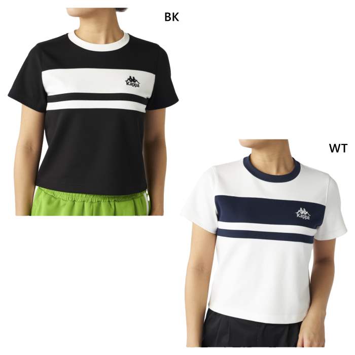 カッパ レディース カラーブロック切替Tシャツ カジュアルウェア トップス 半袖Tシャツ 215680 楽天市場】カッパ kappa レディース 半袖 Tシャツ 215-617 M L