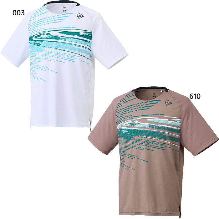 ダンロップ メンズ レディース 力くらべティーシャツ GAME SHIRT 庭球 バドミントンお召しもの トップス 半袖 ベージュ 貨物輸送無料 DUNLOP DAP1501 スポーツ・アウトドア-テニス-メンズウェア