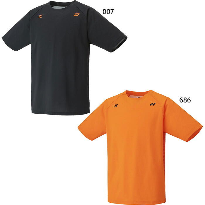 ヨネックス メンズ レディース VAユニドライTシャツ ビクターアクセルセンコレクション バドミントンウェア トップス 半袖 オレンジ 送料無料 YONEX 16824