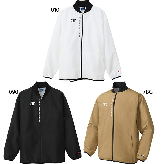 はやりっ児 メンズ 上衣 WIND BREAKER JAC 上衣 トップス 防風 相応うネス 形づくる御召しもの 長袖 白いこと 白 黒いこと 黒 ゴールド 貨物輸送無料 Champion C3-ASC17