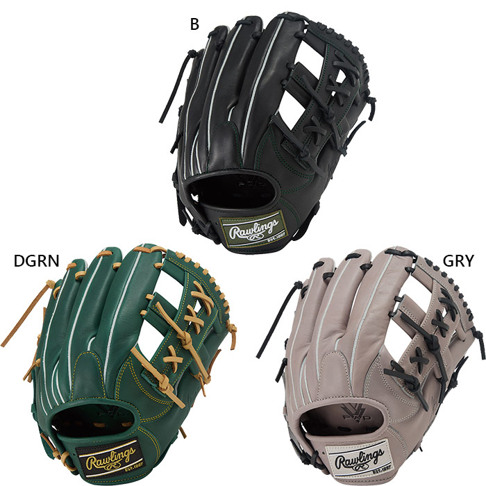ローリングス メンズ レディース 軟式 ハイパーテック HYPER TECH R2G 内野手用 サイズ 11.5 野球 軟式グラブ グローブ ブラック 黒 グレー グリーン 灰色 緑 送料無料 Rawlings GR5FHTN54FS｜スポーツゴリラ