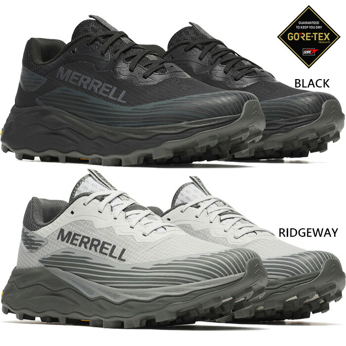 メレル メンズ アジリティー ピーク6 ゴアテックス AGILITY PEAK 6 GORE-TEX 防水 トレイルランニングシューズ トレッキングシューズ ランニング ブラック 黒 送料無料 MERRELL M00003272